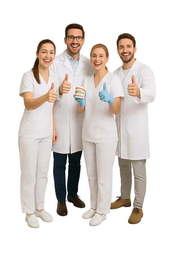 Dentistas y protesicos felices de trabajar con diamond solutions
